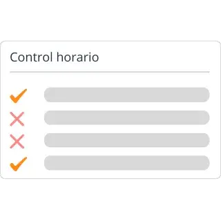 Listado control horario